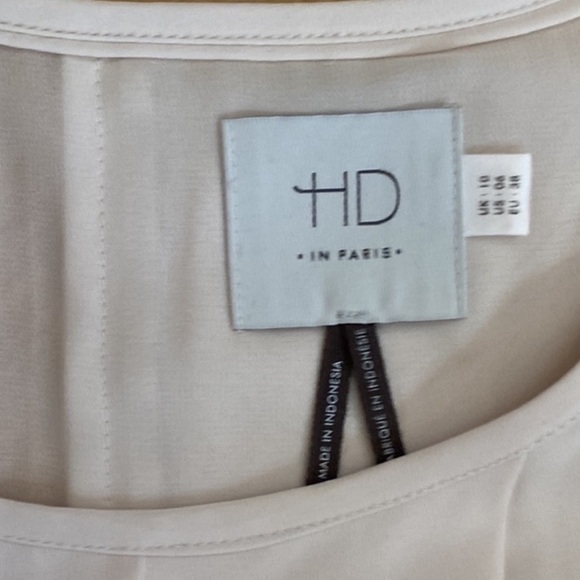 Anthropologie HD in Paris Sleeveless Ivory Blouse.  Double Layered. Like New! - Picture 7 of 11